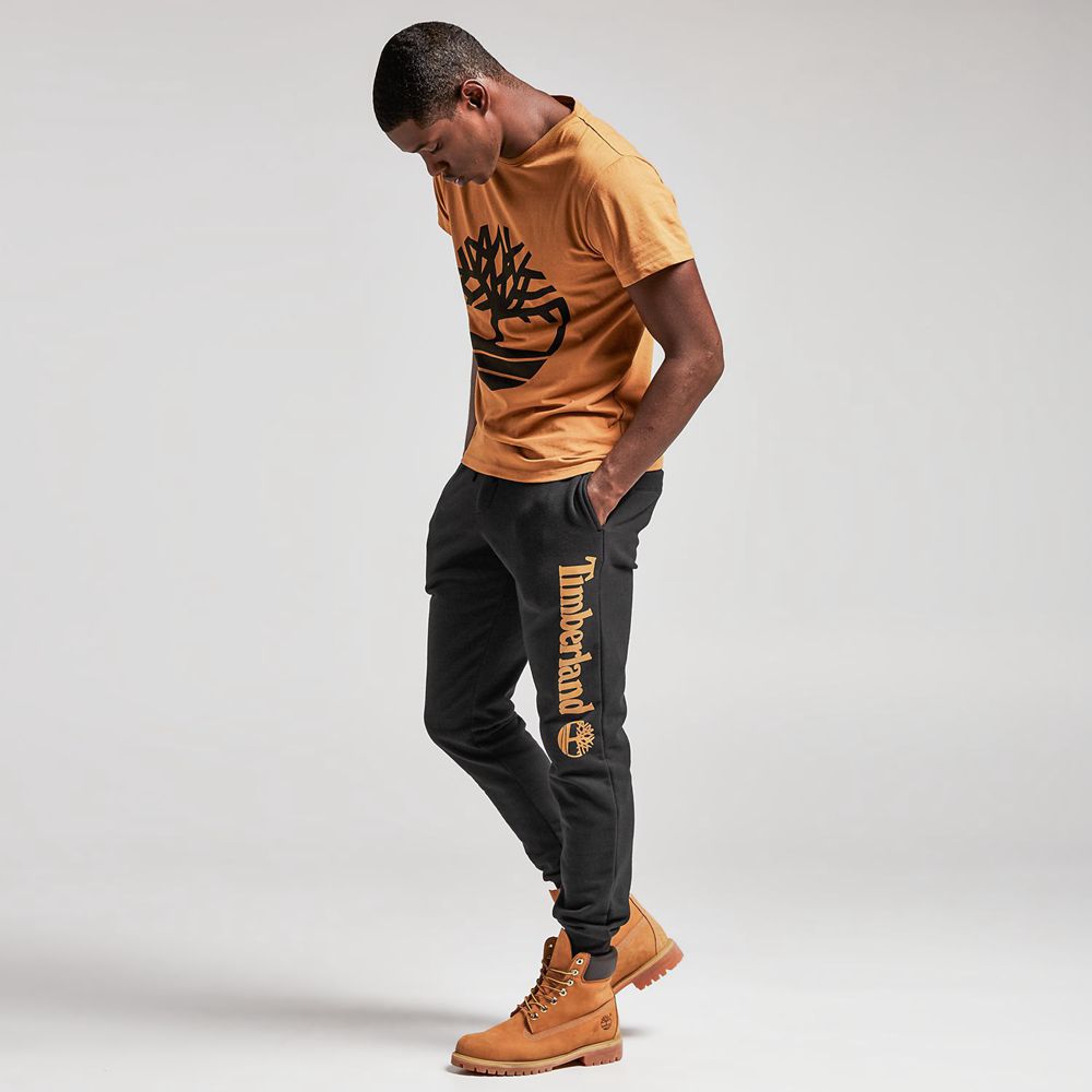 Pantalones Timberland Hombre Jogger Sweat Negras - Chile MET-680341